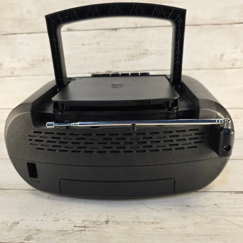 TESTED Sony CFD-S70 Portable CD Player Cassette Radio Boombox Black Mega Bass